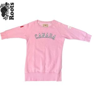 Roots Canada pink sweater size xsmall